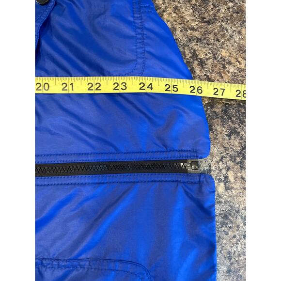 Chicos Zenergy Blue Vest Jacket Chicos Size 3 / US XL 16 Ruched Waist Full Zip - Picture 7 of 7